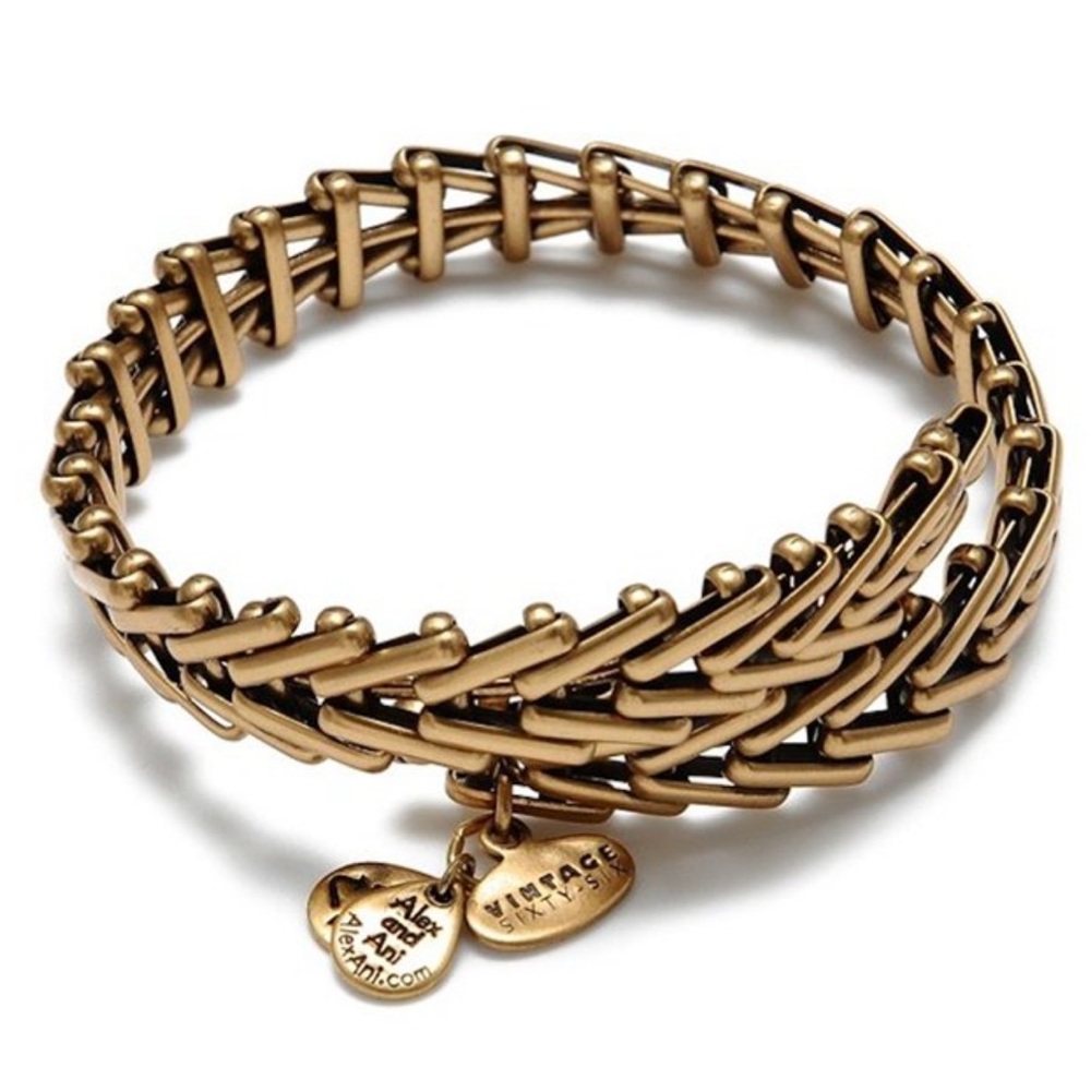 Alex And Ani Gypsy 66 Bracelet - Rafaelian Gold Finish